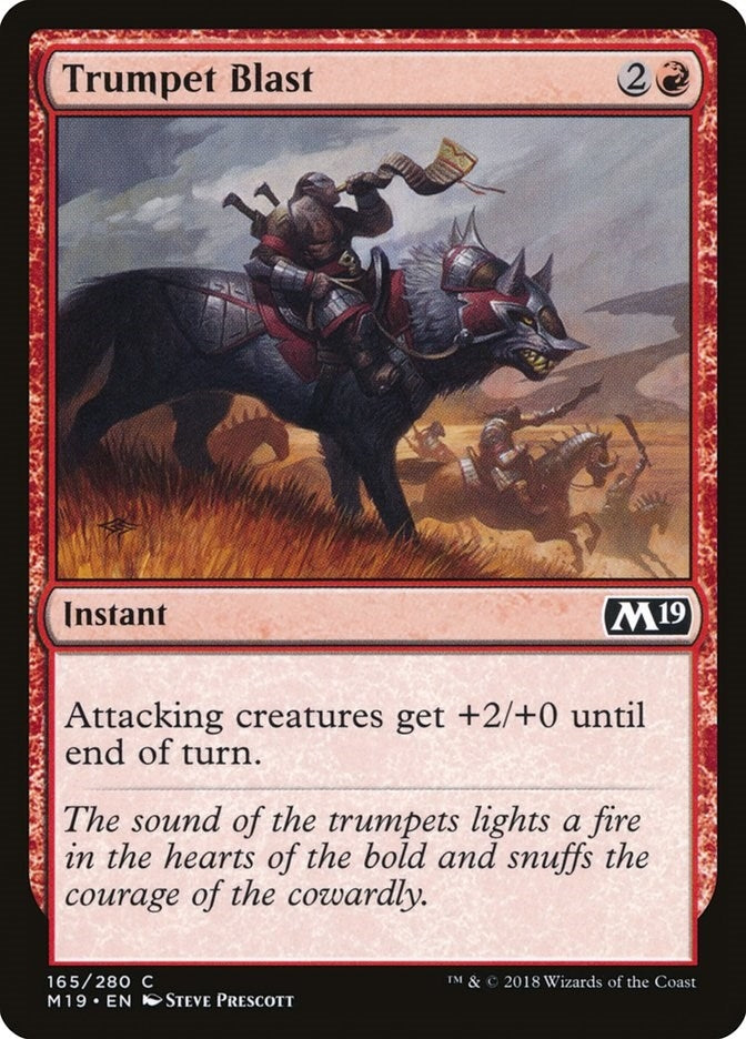 Image for Trumpet Blast (Core Set 2019) (165) - Magic: The Gathering
