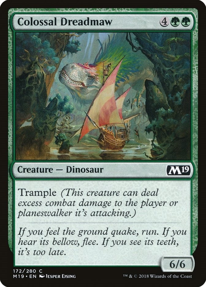 Image for Colossal Dreadmaw (Core Set 2019) (172) - Magic: The Gathering