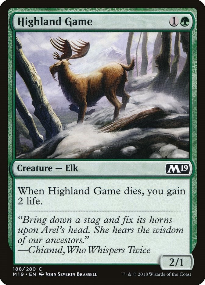 Image for Highland Game (Core Set 2019) (188) - Magic: The Gathering