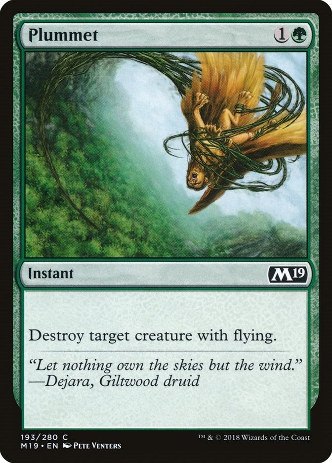 Image for Plummet (Core Set 2019) (193) - Magic: The Gathering