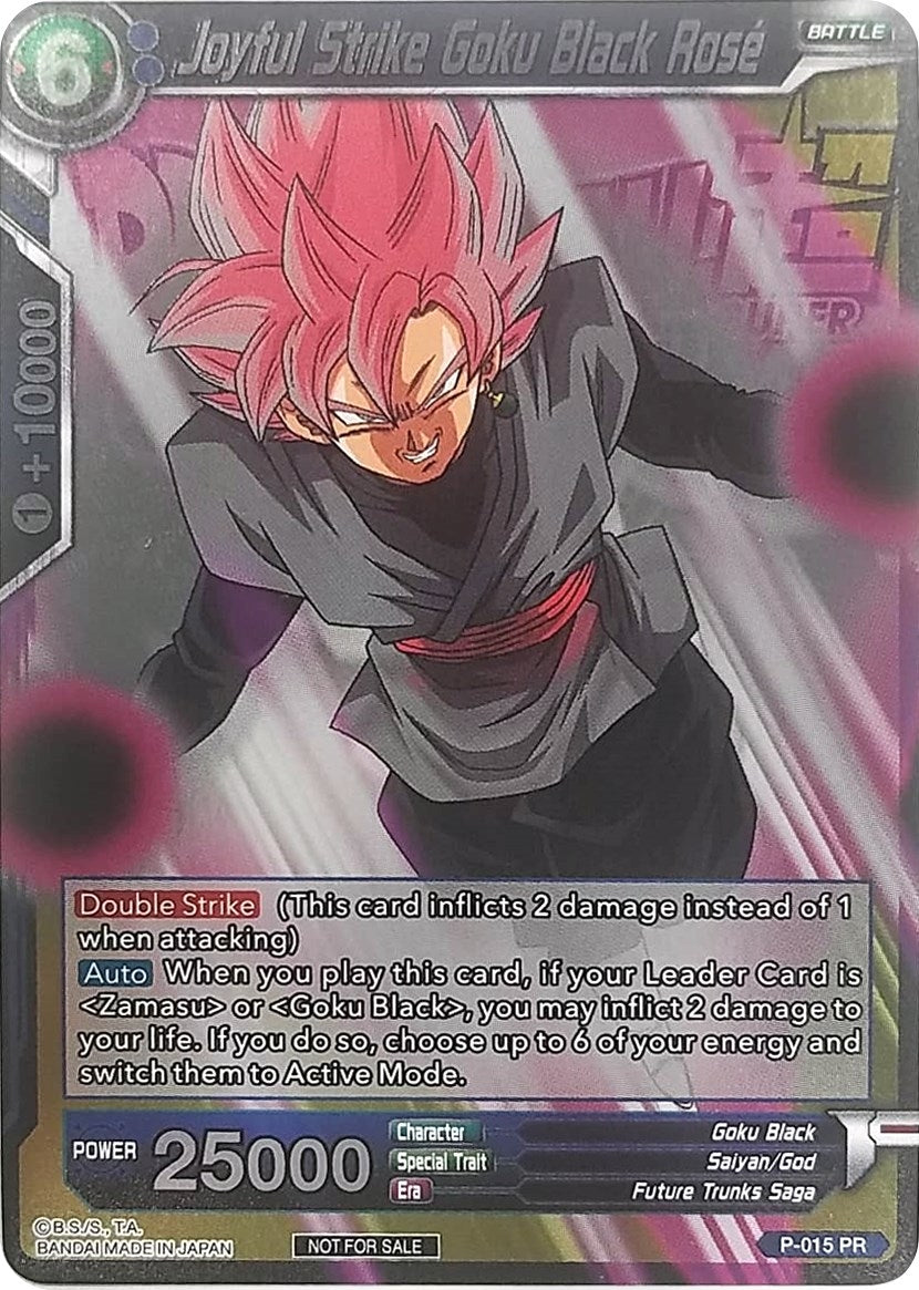 Image for Joyful Strike Goku Black Rose (Metallic Foil) (Event Pack 2018) (Promotion Cards) (P-015) - Dragon Ball Super: Masters