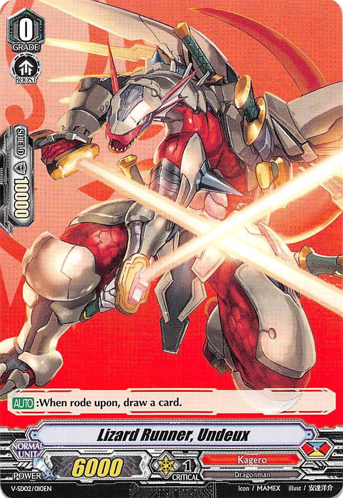 Image for Lizard Runner, Undeux (V Start Deck 02: 2018 Free Experience Deck "Kagero") (V-SD02/010EN) - Cardfight Vanguard