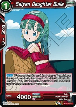 Image for Saiyan Daughter Bulla (Colossal Warfare) (BT4-014) - Dragon Ball Super: Masters