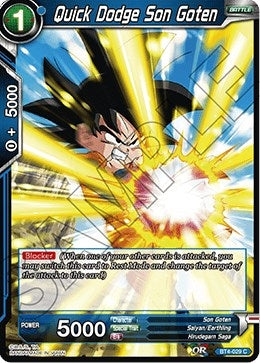 Image for Quick Dodge Son Goten (Colossal Warfare) (BT4-029) - Dragon Ball Super: Masters