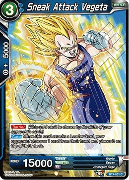 Image for Sneak Attack Vegeta (Colossal Warfare) (BT4-031) - Dragon Ball Super: Masters