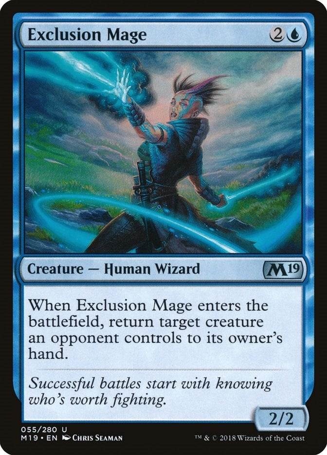 Image for Exclusion Mage (Core Set 2019) (55) - Magic: The Gathering