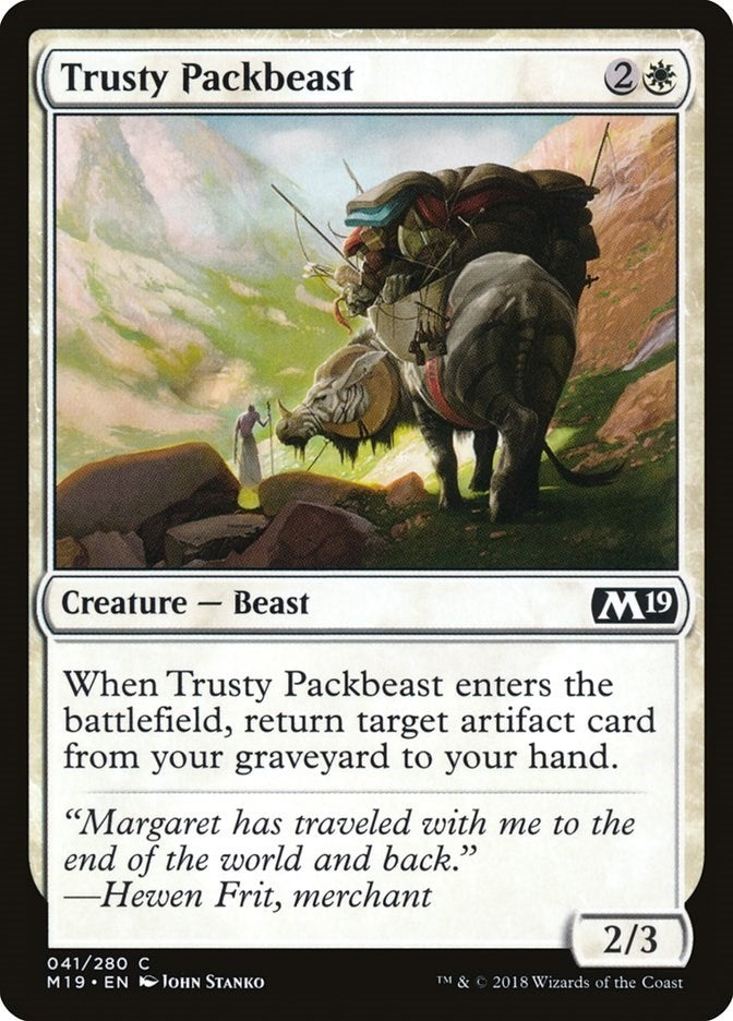 Image for Trusty Packbeast (Core Set 2019) (41) - Magic: The Gathering