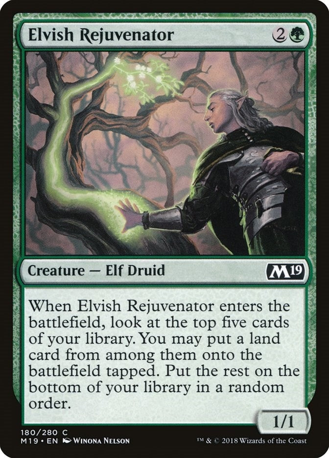 Image for Elvish Rejuvenator (Core Set 2019) (180) - Magic: The Gathering