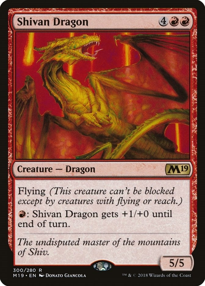 Image for Shivan Dragon (Core Set 2019) (300) - Magic: The Gathering
