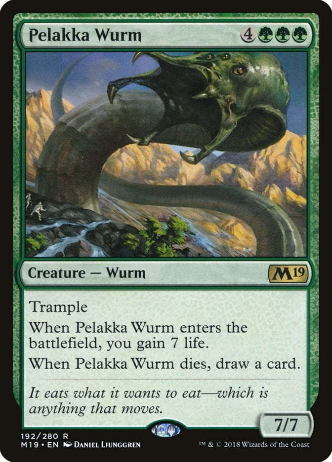 Image for Pelakka Wurm (Core Set 2019) (192) - Magic: The Gathering