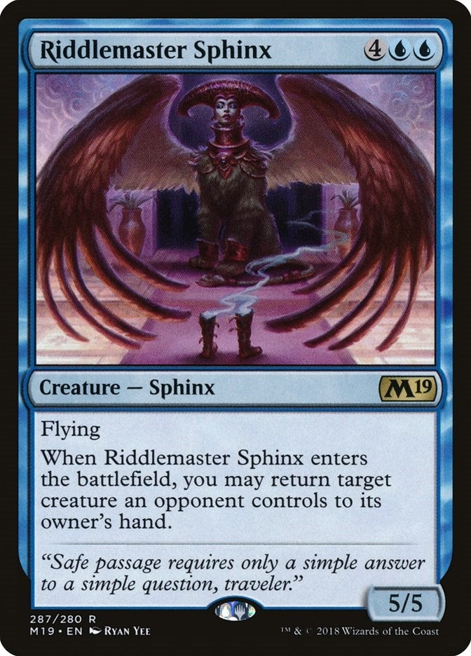 Image for Riddlemaster Sphinx (Core Set 2019) (287) - Magic: The Gathering