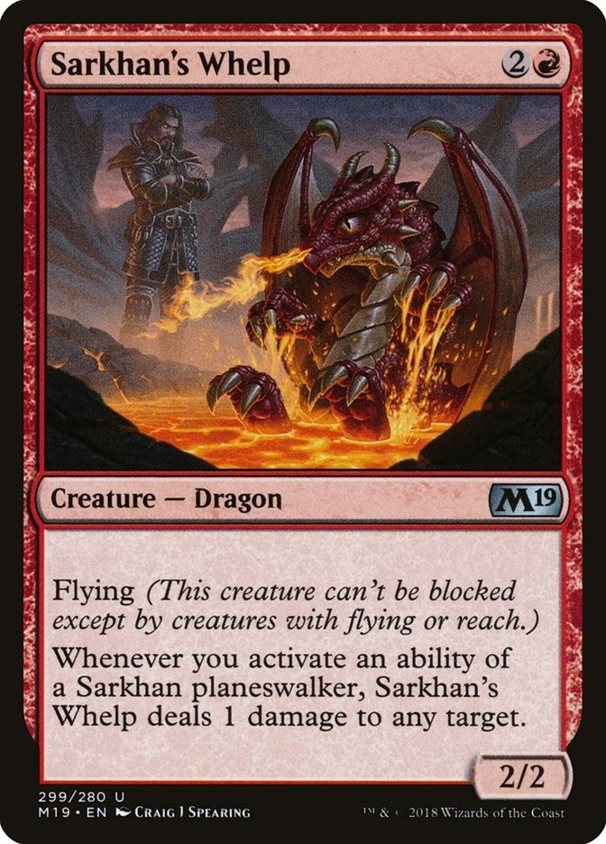 Image for Sarkhan's Whelp (Core Set 2019) (299) - Magic: The Gathering
