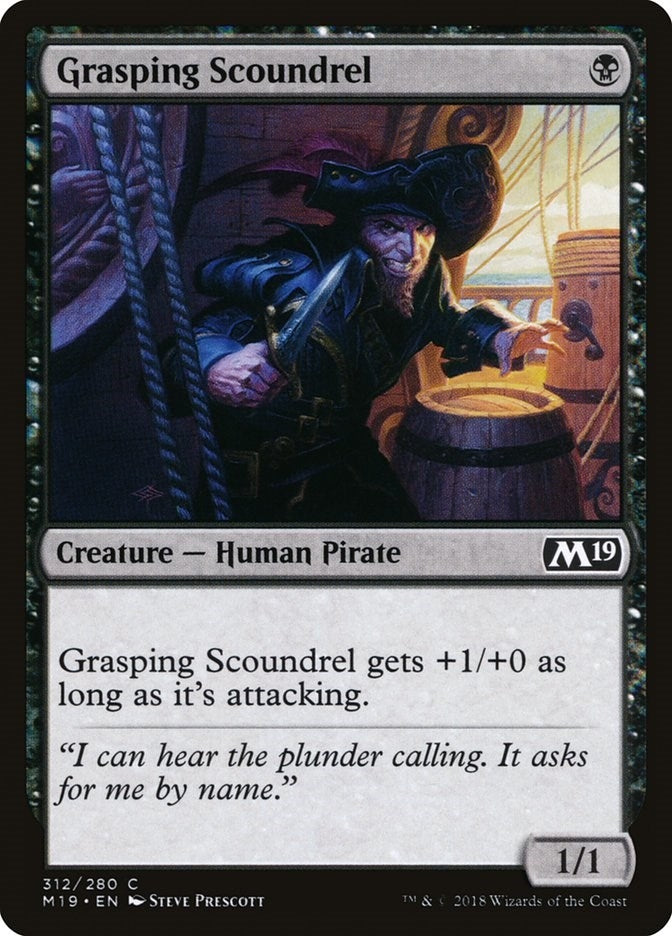 Image for Grasping Scoundrel (Core Set 2019) (312) - Magic: The Gathering