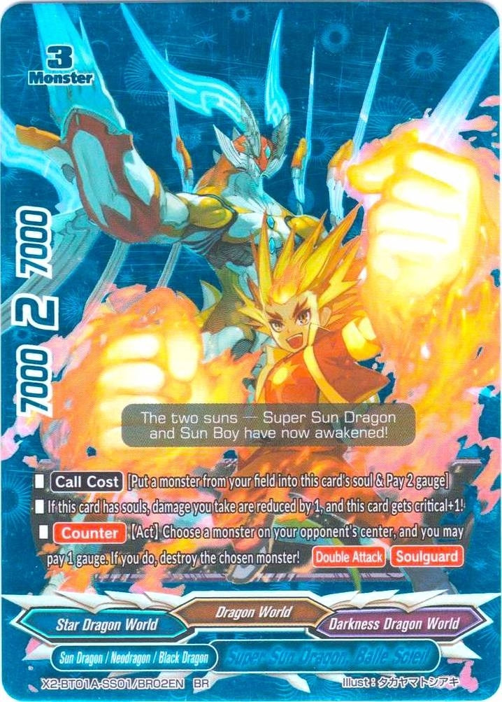 Image for Super Sun Dragon, Balle Soleil (BR) (Solar Strife) (X2-BT01A-SS01/BR02EN) - Future Card BuddyFight