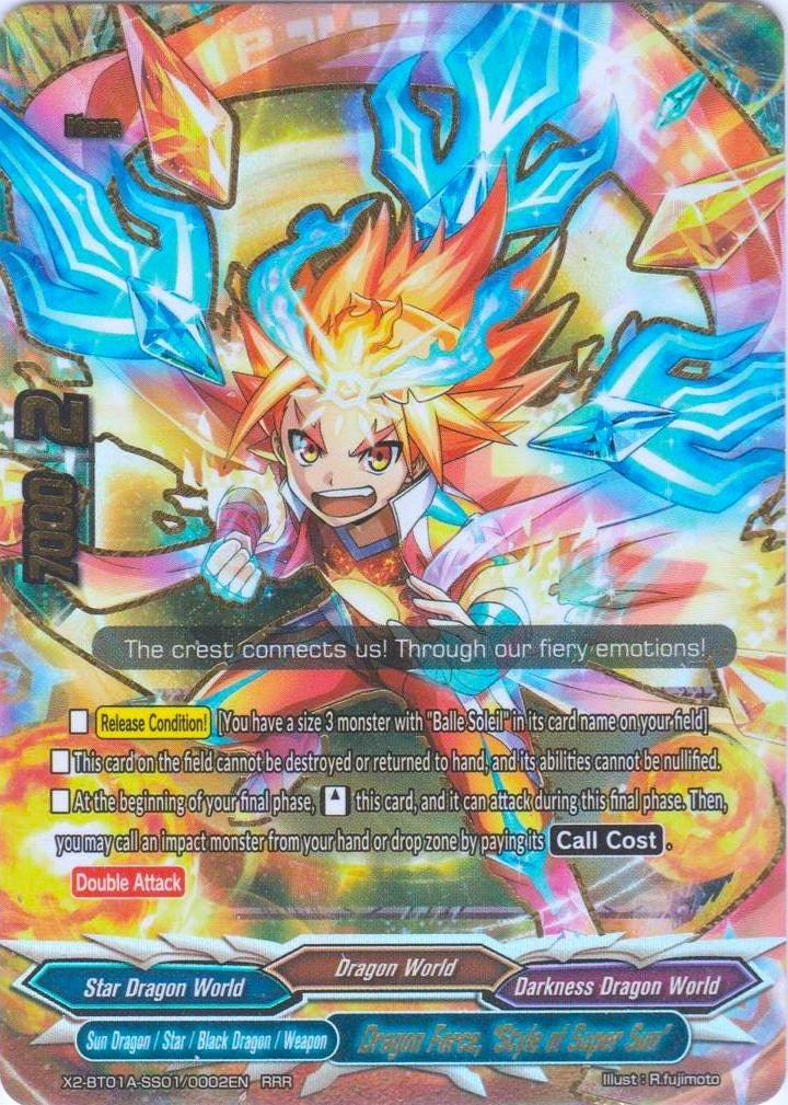 Image for Dragon Force, "Style of Super Sun" (Solar Strife) (X2-BT01A-SS01/0002EN) - Future Card BuddyFight