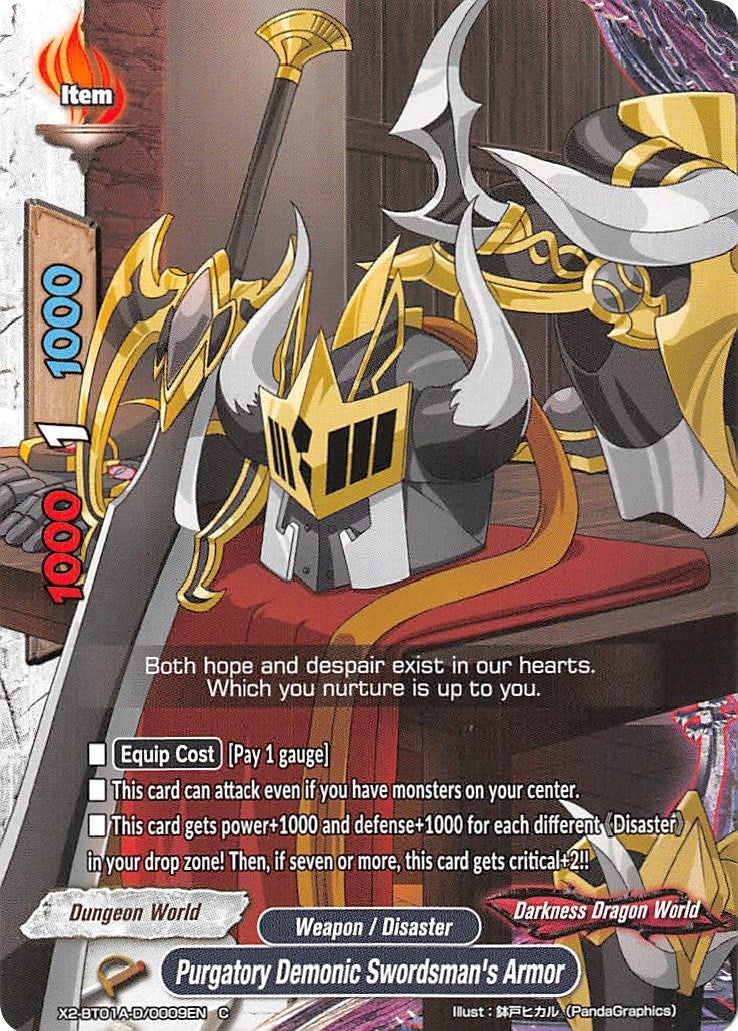 Image for Purgatory Demonic Swordsman's Armor (Solar Strife) (X2-BT01A-D/0009EN) - Future Card BuddyFight