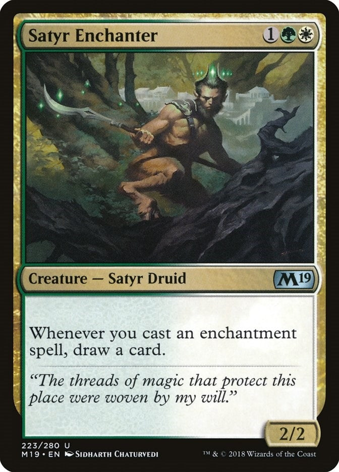 Image for Satyr Enchanter (Core Set 2019) (223) - Magic: The Gathering