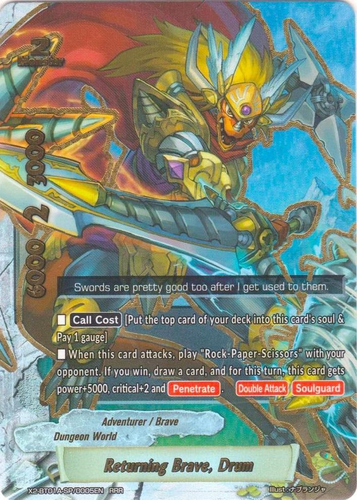 Image for Returning Brave, Drum (Solar Strife) (X2-BT01A-SP/0005EN) - Future Card BuddyFight