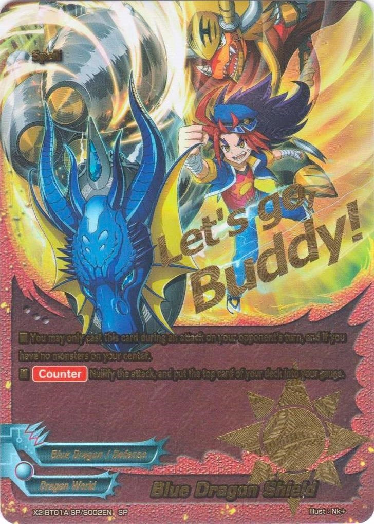 Image for Blue Dragon Shield (SP) (Solar Strife) (X2-BT01A-SP/S002EN) - Future Card BuddyFight