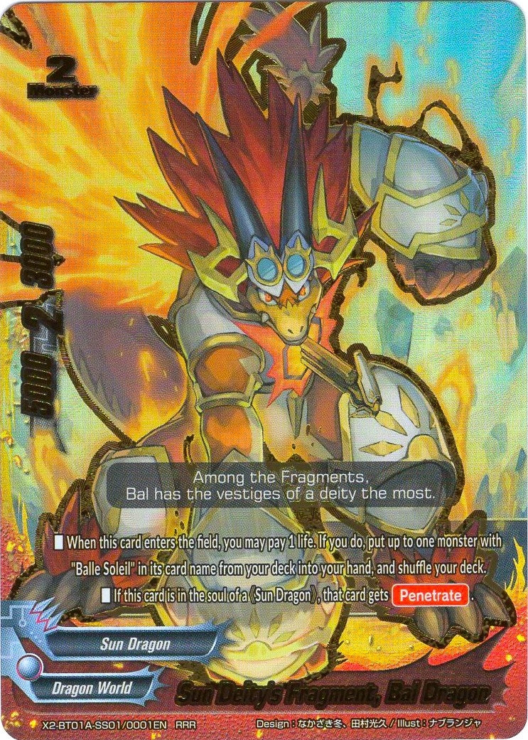 Image for Sun Deity's Fragment, Bal Dragon (Solar Strife) (X2-BT01A-SS01/0001EN) - Future Card BuddyFight