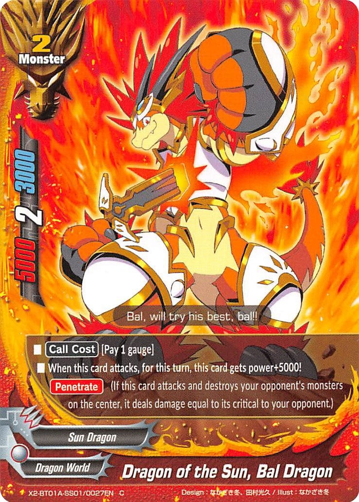 Image for Dragon of the Sun, Bal Dragon (Solar Strife) (X2-BT01A-SS01/0027EN) - Future Card BuddyFight