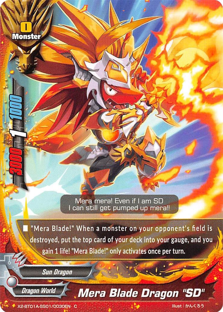 Image for Mera Blade Dragon "SD" (Solar Strife) (X2-BT01A-SS01/0030EN) - Future Card BuddyFight