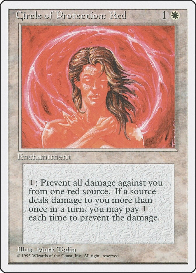 Image for Circle of Protection: Red (Fourth Edition) - Magic: The Gathering