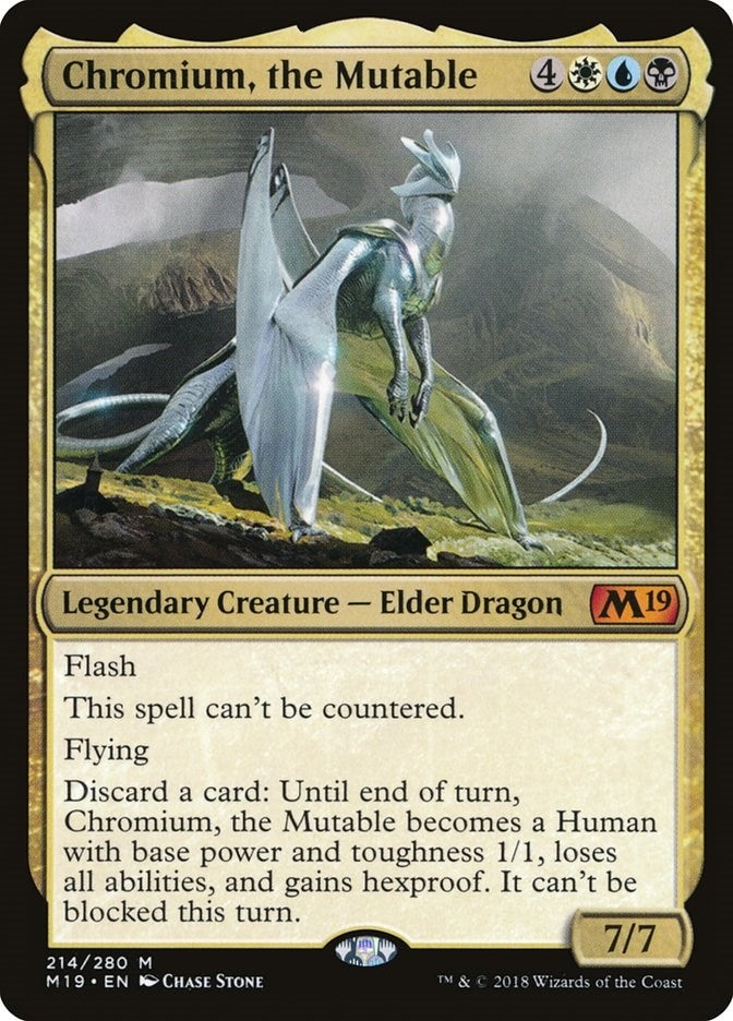 Image for Chromium, the Mutable (Core Set 2019) (214) - Magic: The Gathering