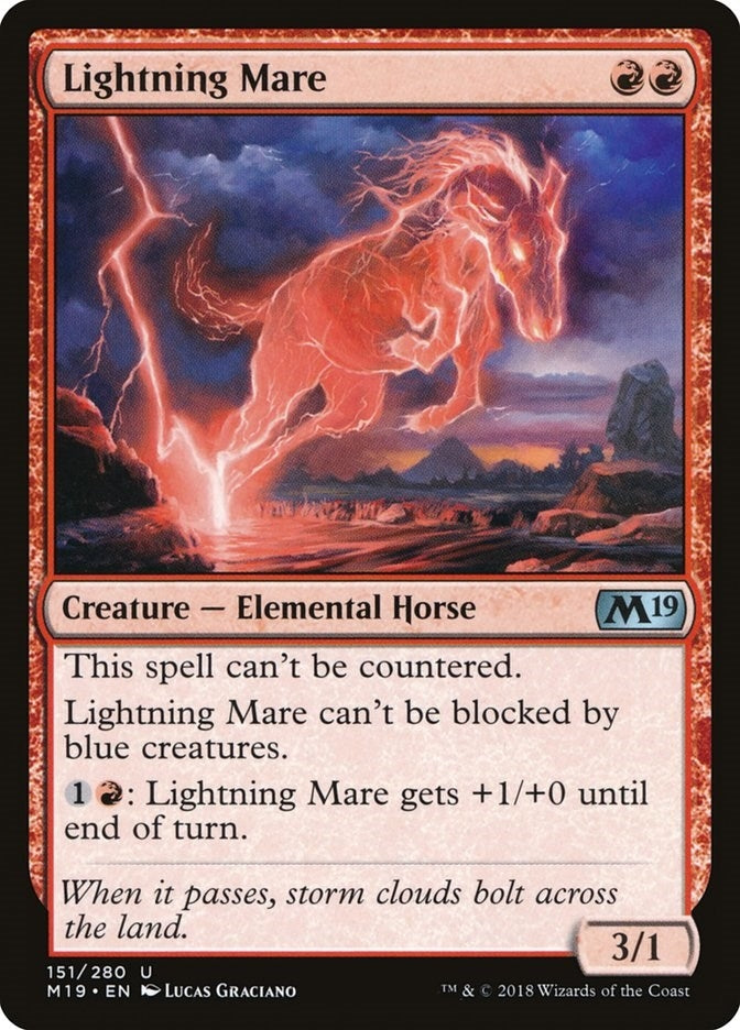 Image for Lightning Mare (Core Set 2019) (151) - Magic: The Gathering