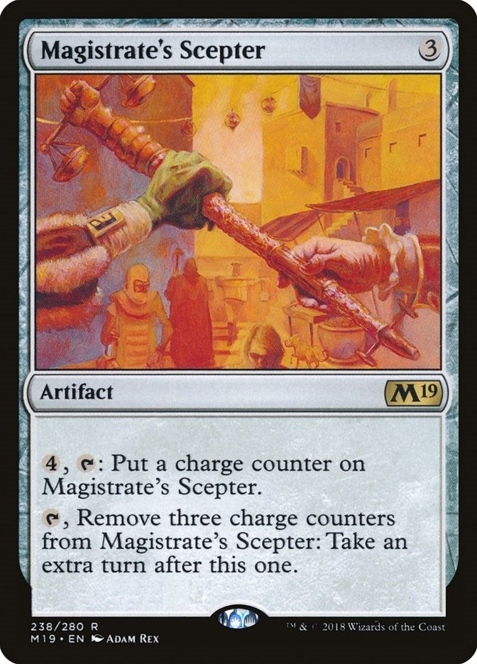 Image for Magistrate's Scepter (Core Set 2019) (238) - Magic: The Gathering