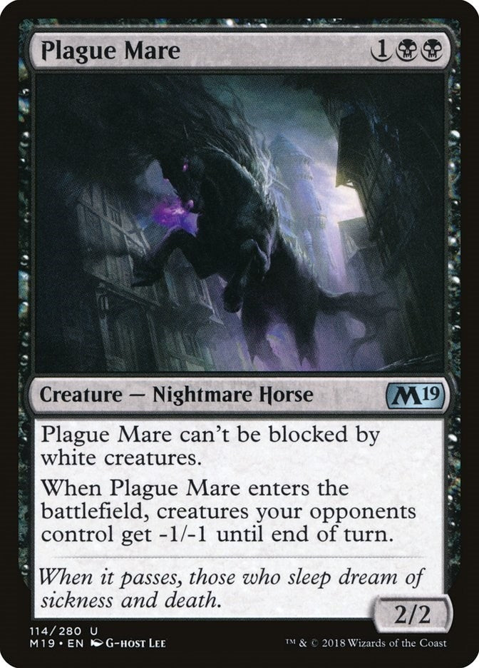 Image for Plague Mare (Core Set 2019) (114) - Magic: The Gathering