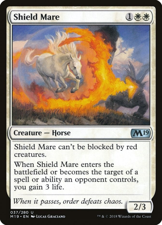 Image for Shield Mare (Core Set 2019) (37) - Magic: The Gathering