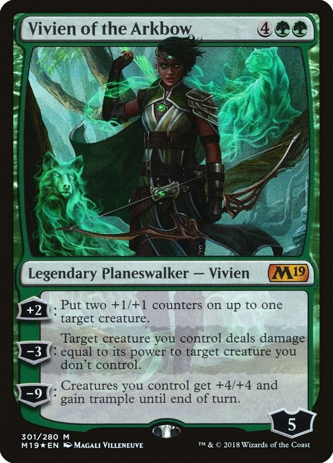 Image for Vivien of the Arkbow (Core Set 2019) (301) - Magic: The Gathering