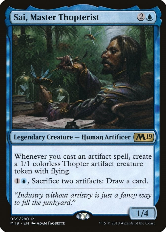 Image for Sai, Master Thopterist (Core Set 2019) (69) - Magic: The Gathering