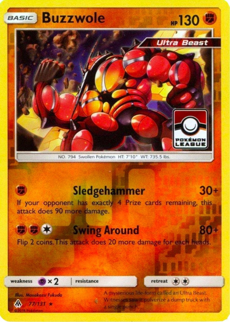Image for Buzzwole - 77/131 (Pokemon League) (League & Championship Cards) (077/131) - Pokemon