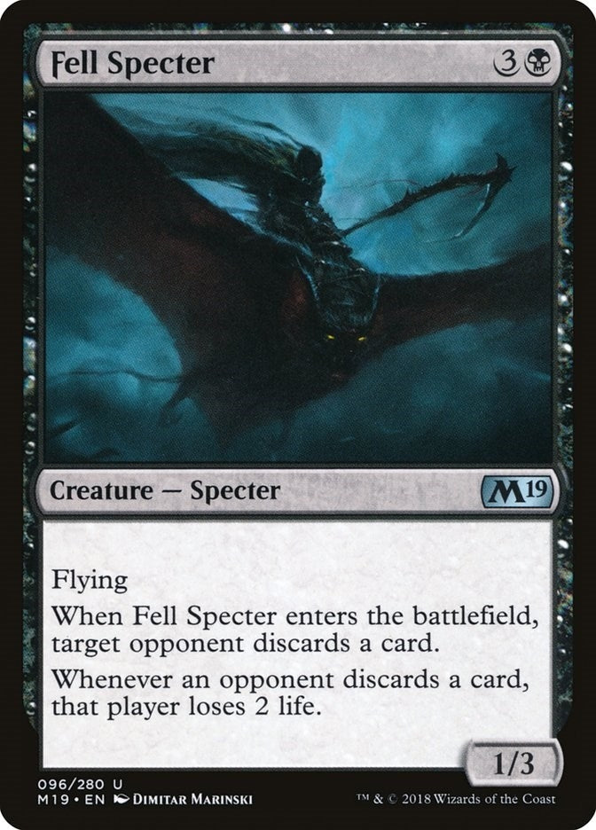 Image for Fell Specter (Core Set 2019) (96) - Magic: The Gathering