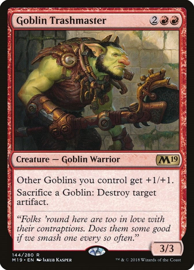 Image for Goblin Trashmaster (Core Set 2019) (144) - Magic: The Gathering