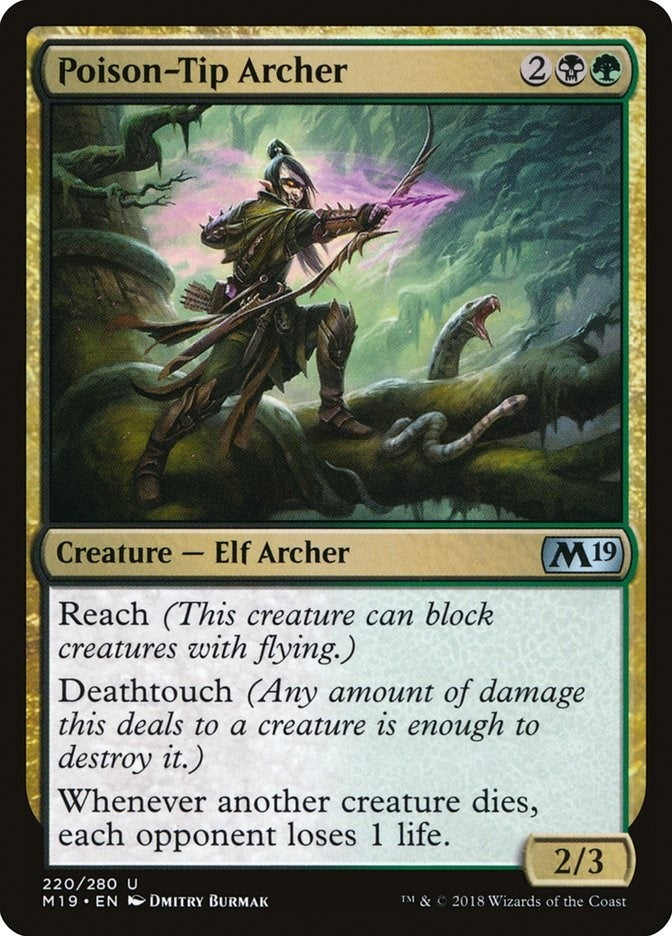 Image for Poison-Tip Archer (Core Set 2019) (220) - Magic: The Gathering