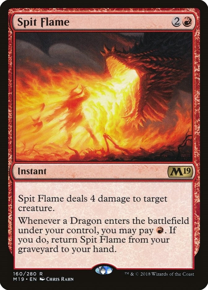 Image for Spit Flame (Core Set 2019) (160) - Magic: The Gathering
