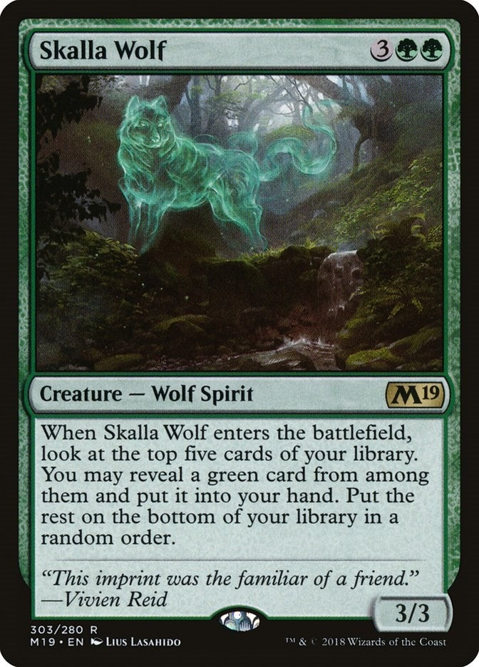 Image for Skalla Wolf (Core Set 2019) (303) - Magic: The Gathering