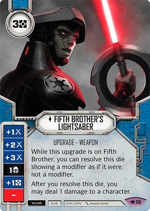 Image for Fifth Brother's Lighsaber (Way of the Force) (15) - Star Wars: Destiny