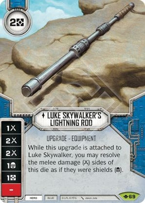 Image for Luke Skywalker's Lightning Rod (Way of the Force) (69) - Star Wars: Destiny