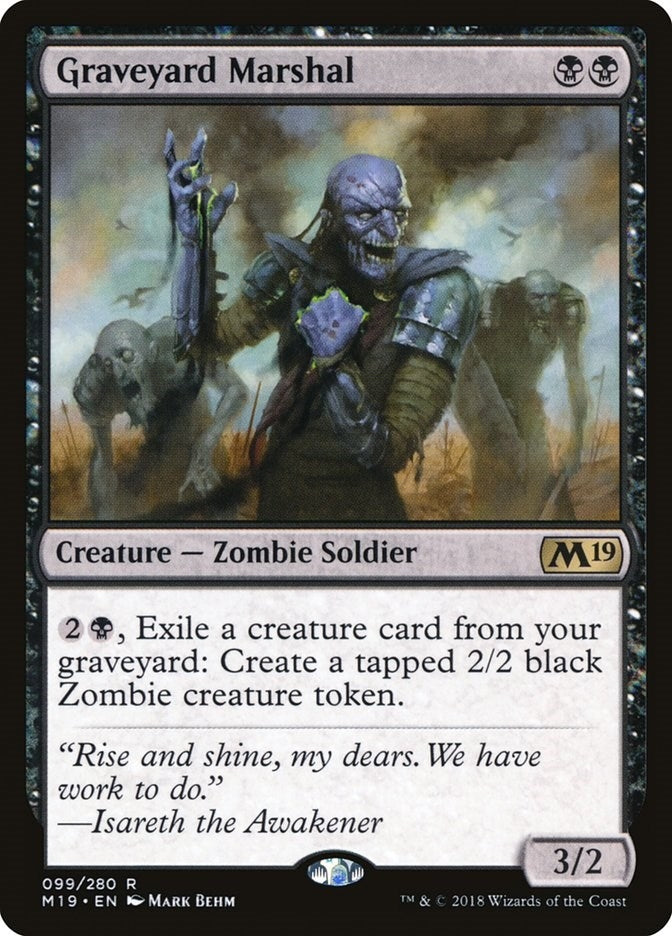 Image for Graveyard Marshal (Core Set 2019) (99) - Magic: The Gathering