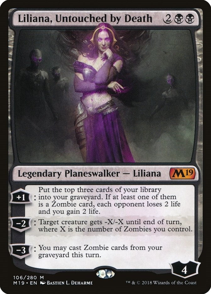 Image for Liliana, Untouched by Death (Core Set 2019) (106) - Magic: The Gathering
