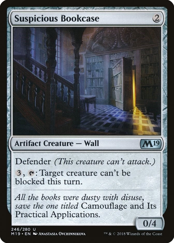 Image for Suspicious Bookcase (Core Set 2019) (246) - Magic: The Gathering