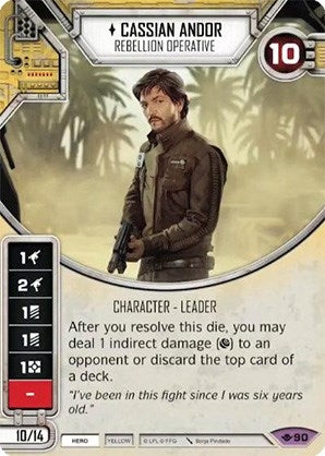 Image for Cassian Andor - Rebellion Operative (Way of the Force) (90) - Star Wars: Destiny
