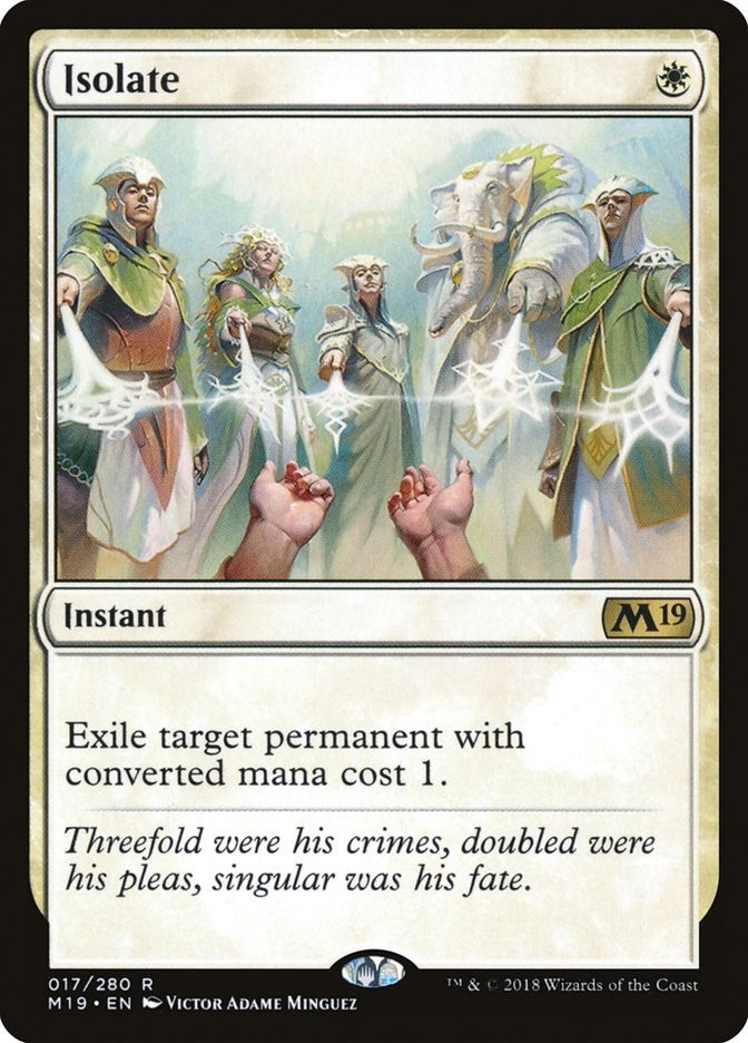 Image for Isolate (Core Set 2019) (17) - Magic: The Gathering