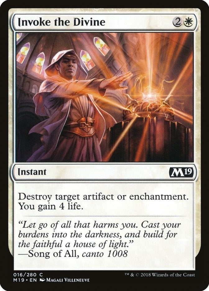 Image for Invoke the Divine (Core Set 2019) (16) - Magic: The Gathering