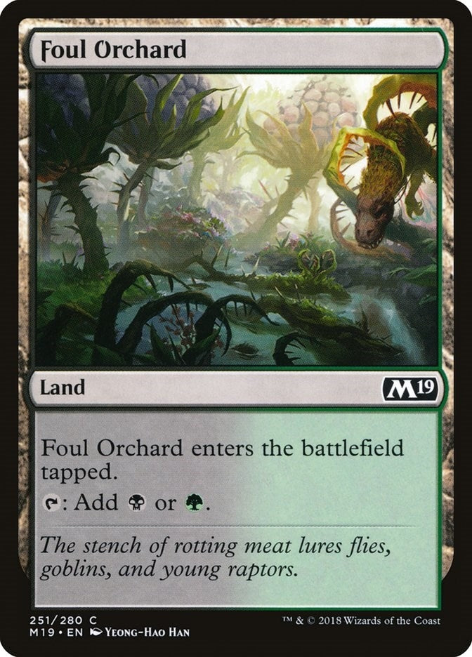 Image for Foul Orchard (Core Set 2019) (251) - Magic: The Gathering