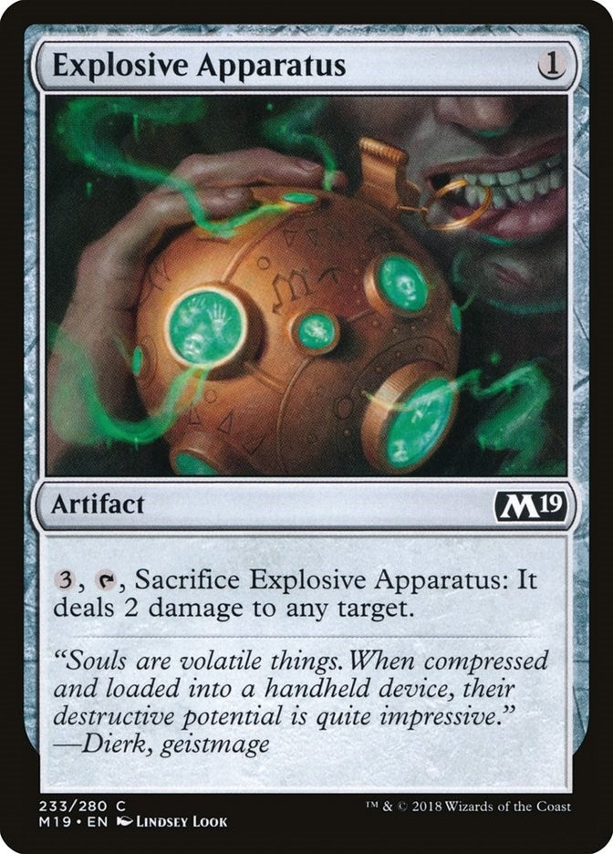 Image for Explosive Apparatus (Core Set 2019) (233) - Magic: The Gathering